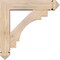 Ekena Millwork Merced Arts and Crafts Smooth Bracket w/ Offset Brace, Douglas Fir, 5 1/2"W x 22"D x 22"H BKT0604X22X22MRC03SDF - alternate 2
